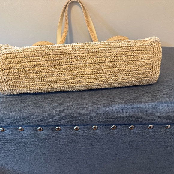 Tory Burch Tan Woven Tote Bag - Picture 2 of 11